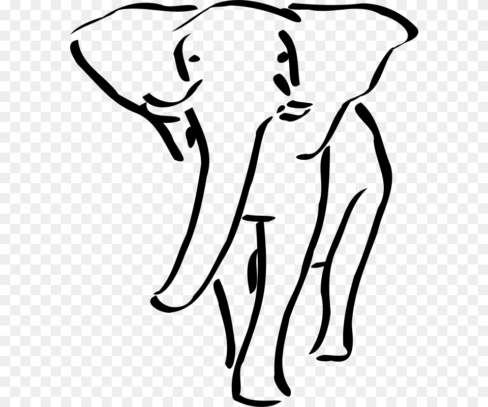 Melwe Elephant, Gray Png