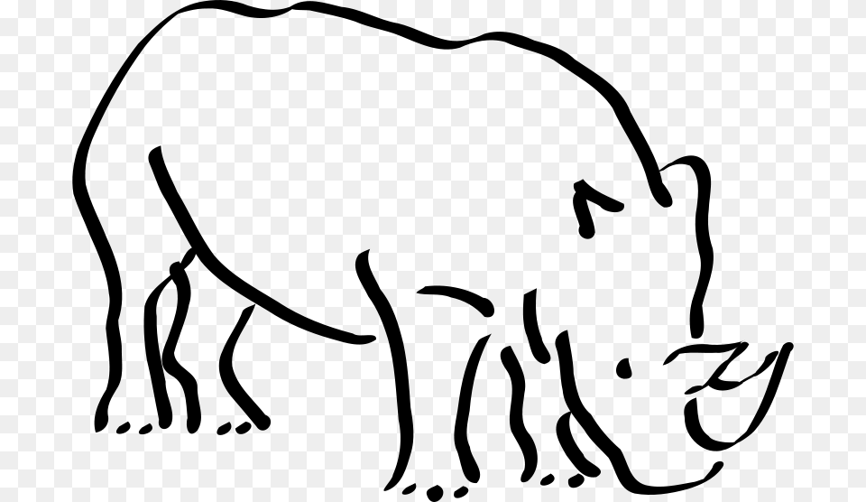 Melwe Rhino, Gray Free Transparent Png