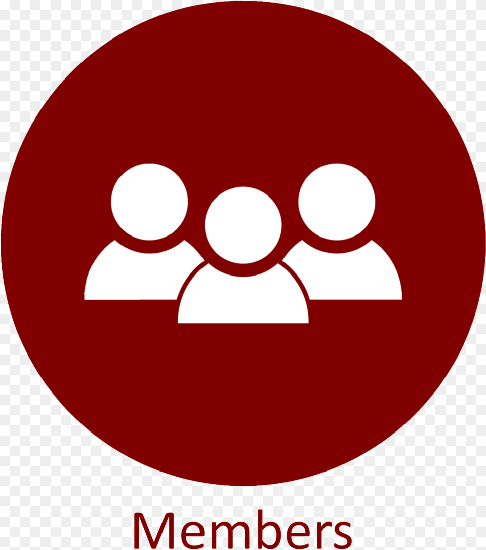 Members Text Flat People Icon, Disk, Bowling, Leisure Activities Free Transparent Png
