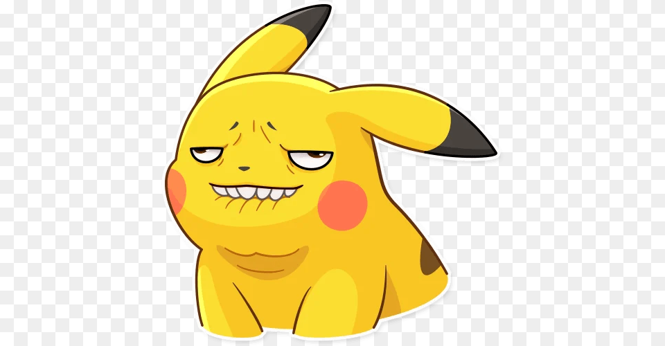 Meme Emoji Discord Emoji Pikachu Stiker, Animal, Mammal, Rabbit, Baby Free Transparent Png