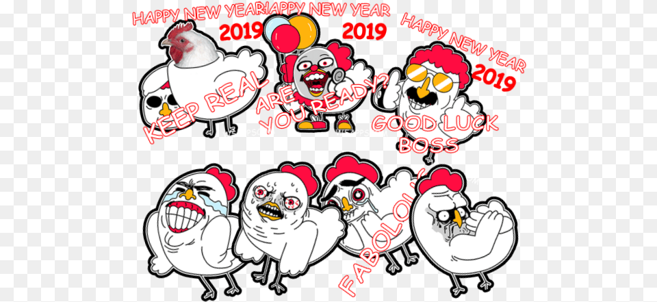 Meme Happy New Year 2019 U2013 Mr Chick Wsappscom Cartoon, Animal, Bird, Poultry, Chicken Free Transparent Png