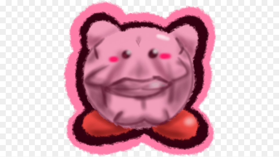 Meme Here39s My End Of The Deal Kirby With A Hyper Realistic Cartoon, Baby, Person, Face, Head Free Png