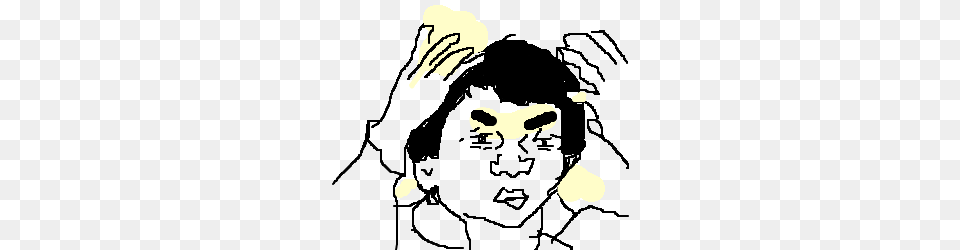 Meme Jackie Chan Says Wuf Drawing, Baby, Person, Body Part, Hand Png