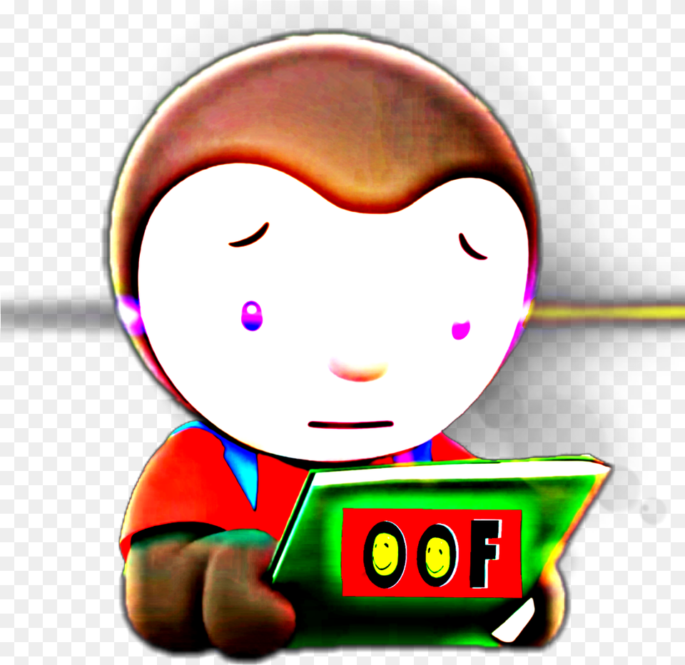 Meme Memes Roblox Noob Oof Sticker Book Green Oof, Baby, Person, Face, Head Free Transparent Png