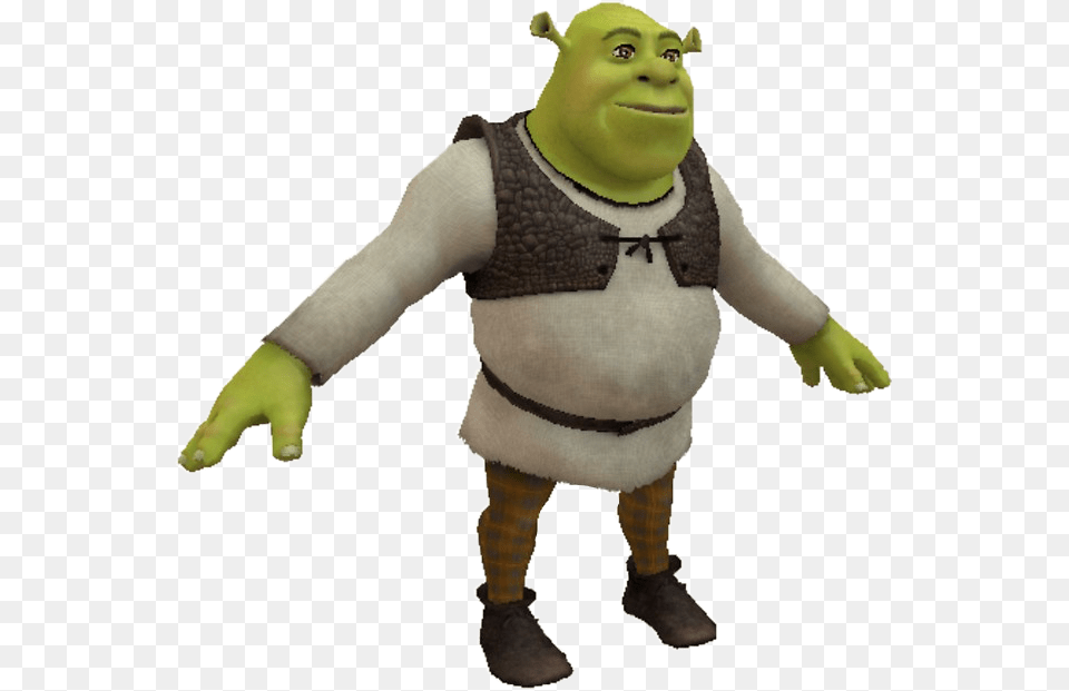 Meme Memes Shrek Tpose Freetoedit T Pose Shrek, Baby, Person, Face, Head Free Transparent Png