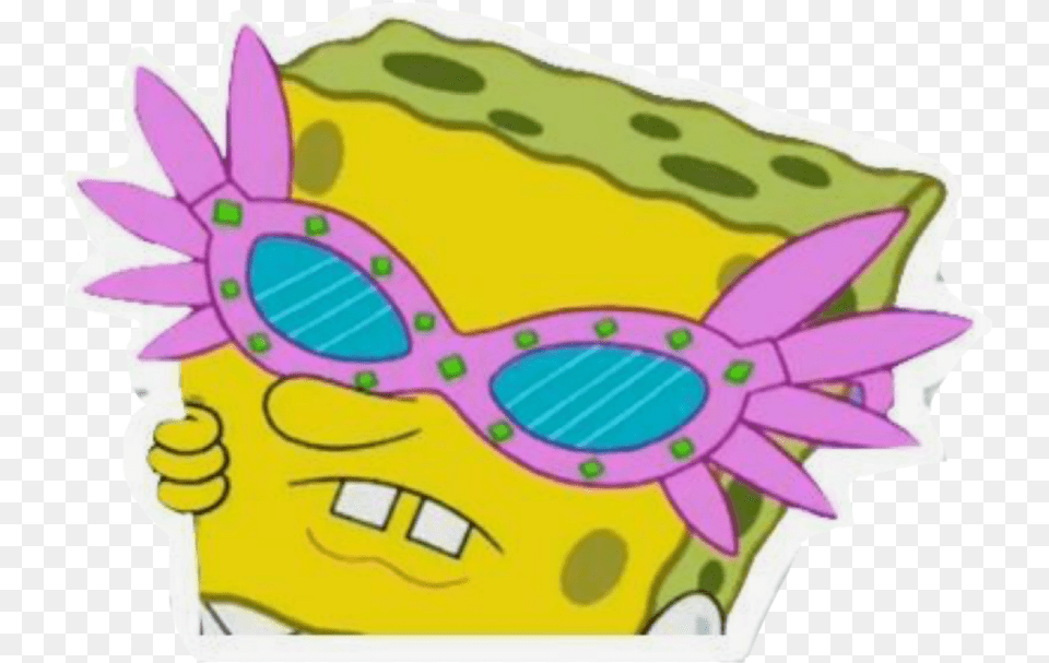 Meme Memes Spongebob Spongebobmeme Glasses Pink Spongebob With Glasses Gif, Accessories Free Transparent Png
