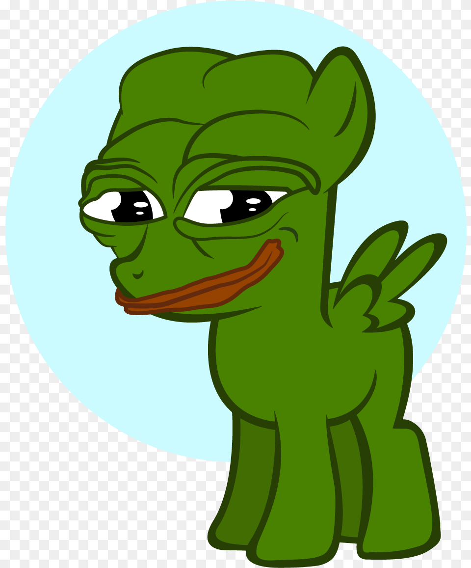 Meme Not Salmon Pepe The Frog Ponified Safe Wat Pepe Pony, Green, Alien, Baby, Person Png Image