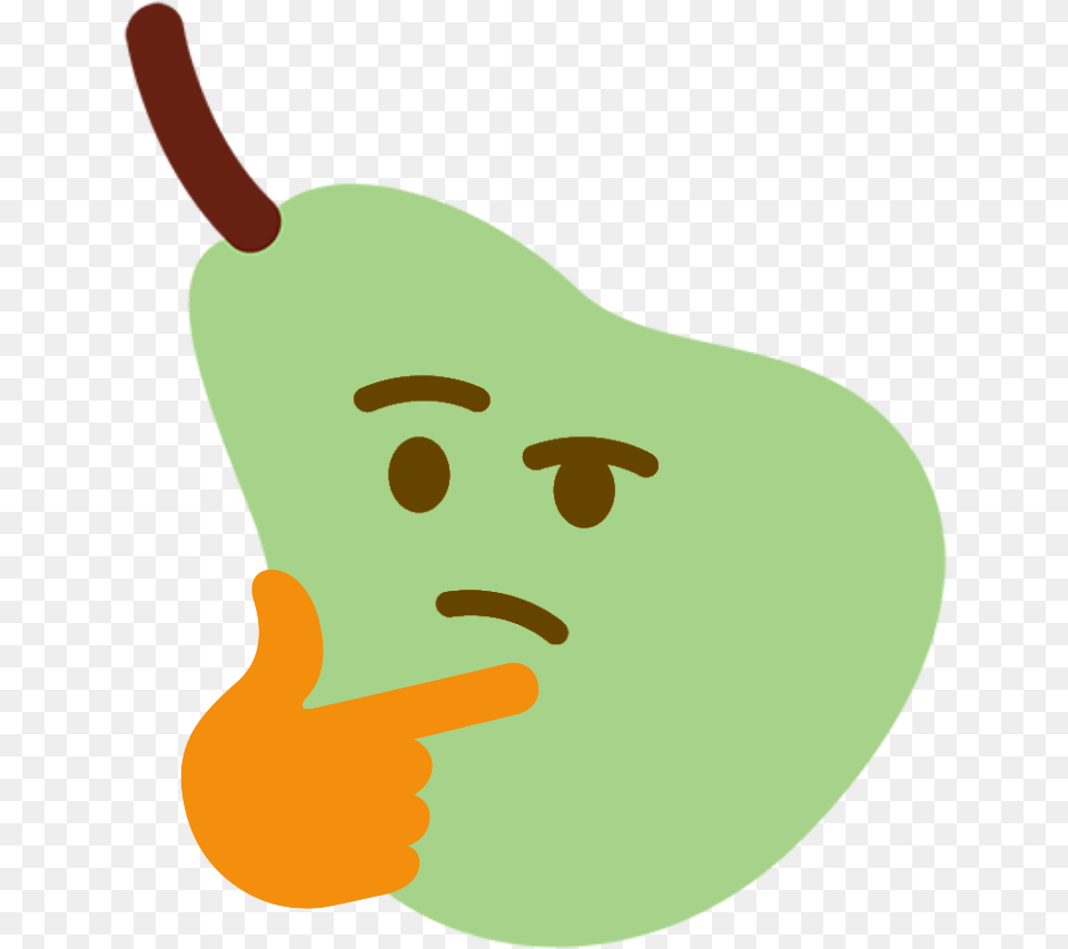 Meme Thinking Emoji, Food, Fruit, Plant, Produce Free Png