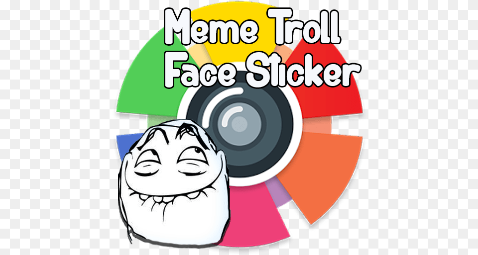 Meme Troll Face Stickers Google Playu0027d Ttbiqlr Meme, Disk, Dvd, Head, Person Png