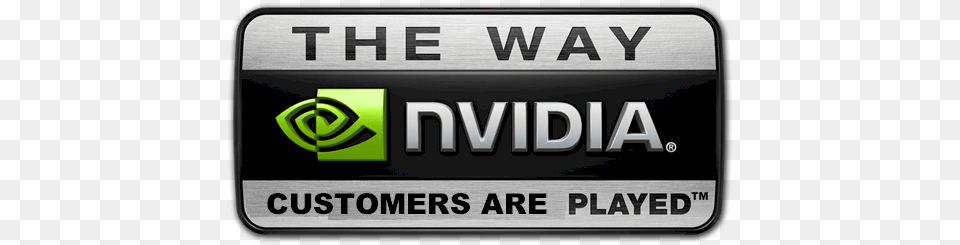 Memejokenew Nvidia Logo Nvidia The Way It39s Meant To Be Played Logo, Scoreboard, Text, License Plate, Transportation Free Png