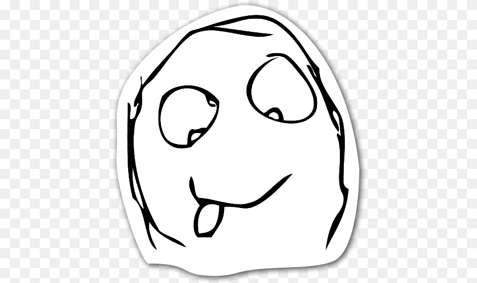 Memes Crazy Face Sticker Stiquers De Memes, Head, Person, Stencil, Art Png Image