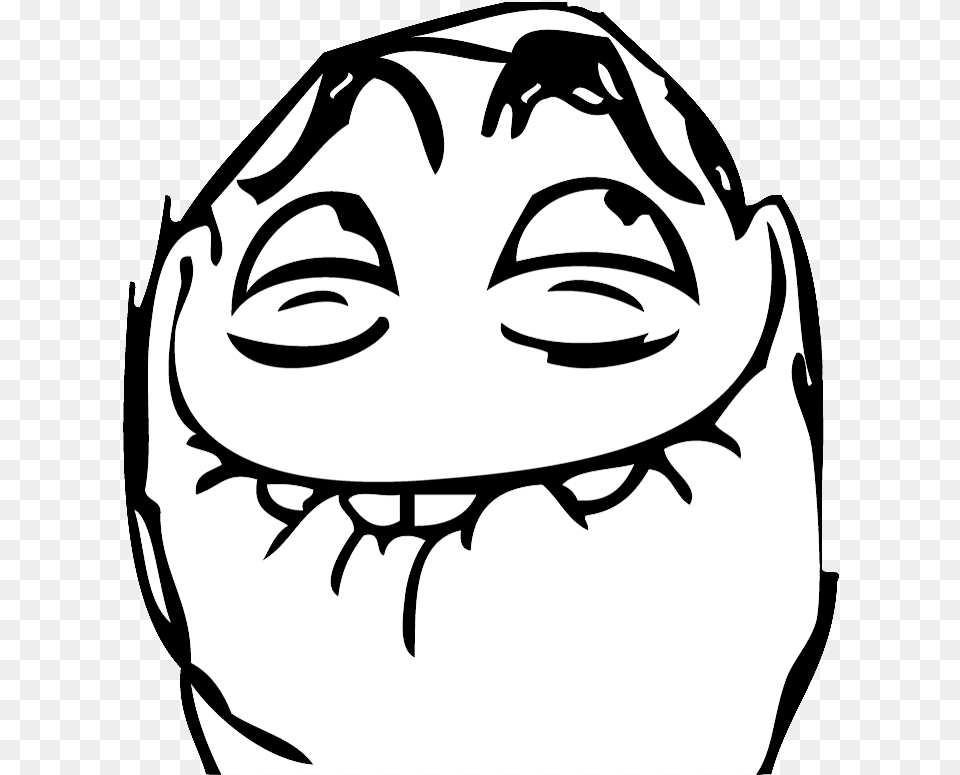 Memes Graciosos Laughing Rage Comic, Stencil, Person, Art, Drawing Free Png