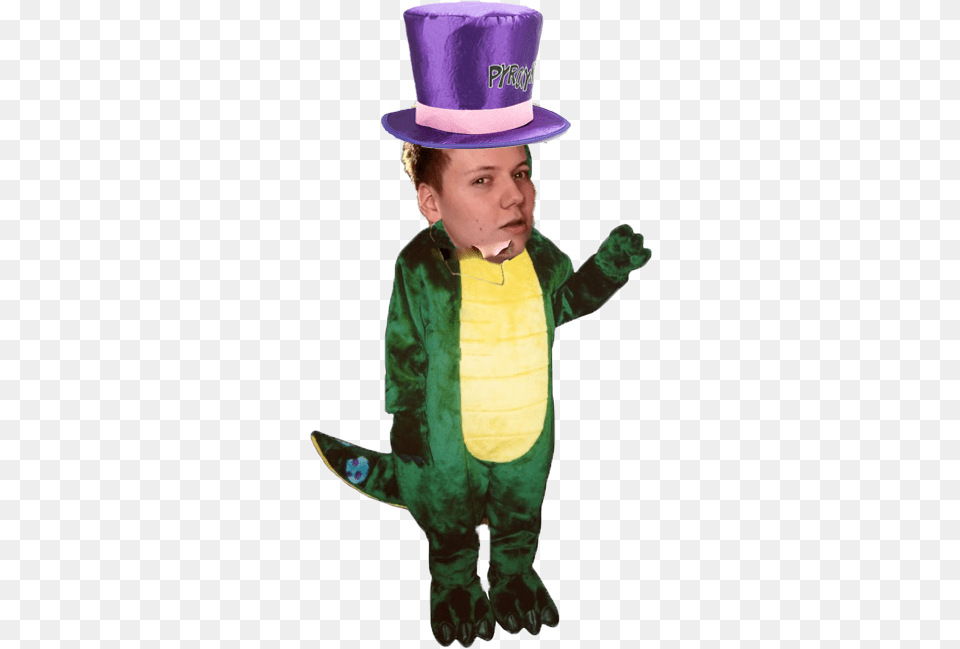Memethe New Leafyishere Leonard Lizard Lightweight Mascot Costume, Clothing, Hat, Person, Boy Free Png Download