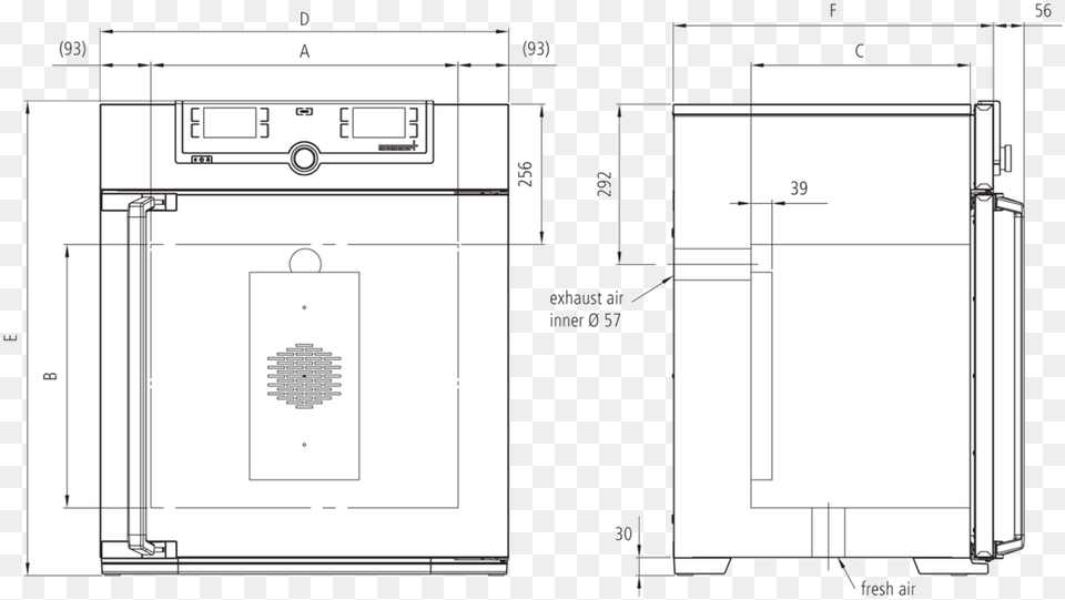 Memmert Un160 Universal Laboratory Convection Oven, Chart, Plot, Cad Diagram, Diagram Free Transparent Png