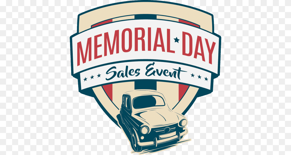 Memorial Day Sales Event Antique Car, Advertisement, Poster, Vehicle, Transportation Free Png Download