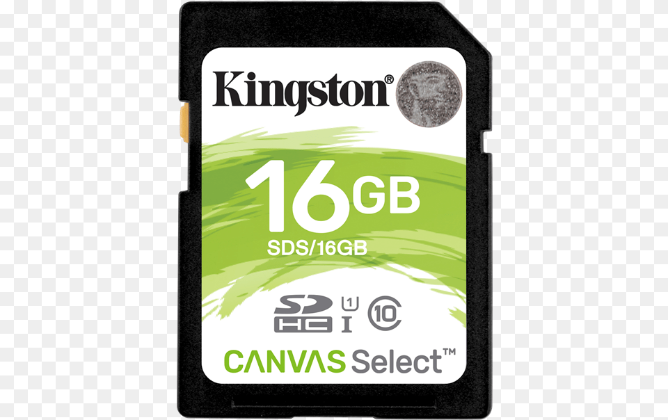 Memory Card Kingston Canvas Select Sdhc 16gb Uhs Sd Kingston 16gb, Computer Hardware, Electronics, Hardware, Mobile Phone Free Transparent Png