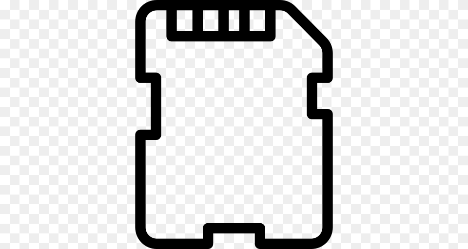 Memory Card Sd Card Icon, Gray Free Png Download