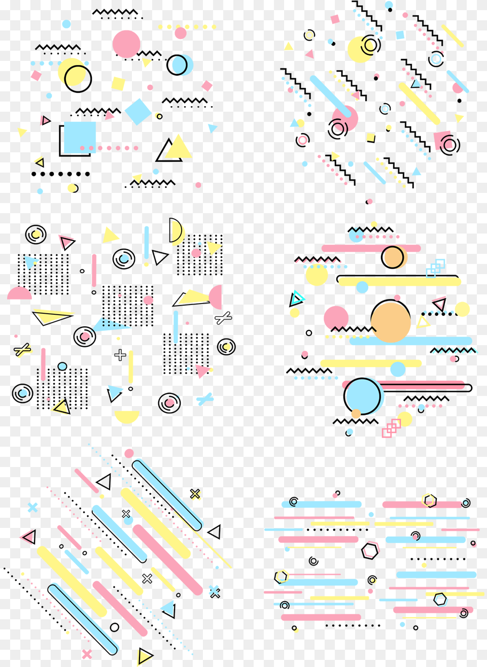 Memphis Commerce Trend Elements Simplicity And Portable Network Graphics, Paper, Confetti, Art Free Png Download
