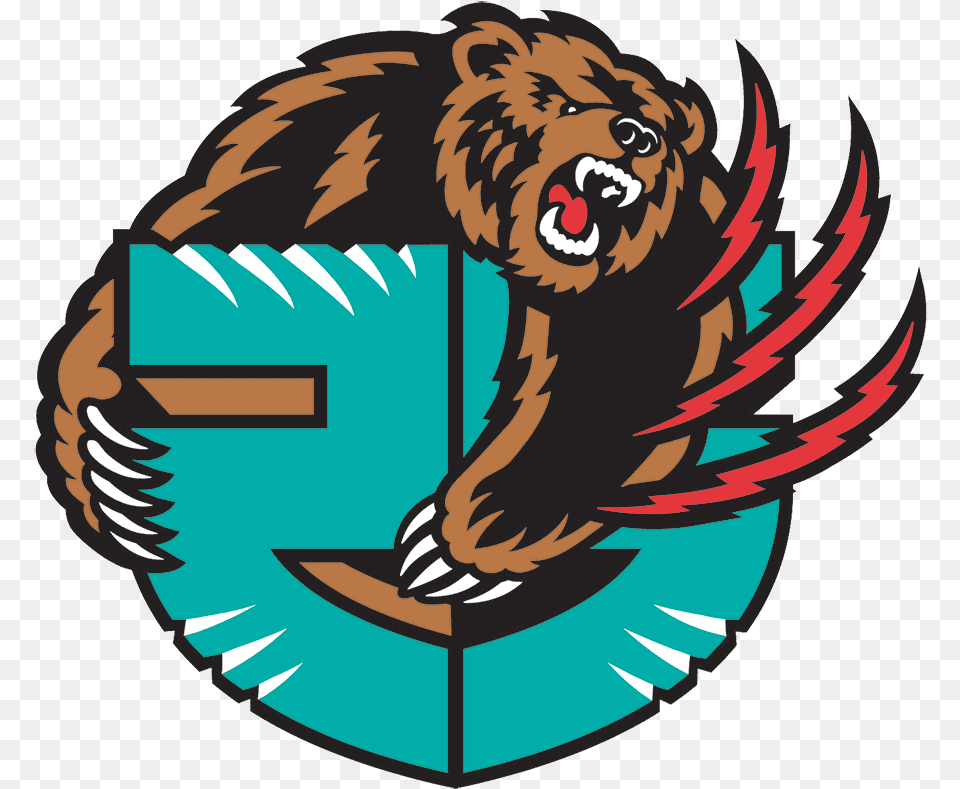 Memphis Grizzlies Anniversary Logo Throwback Memphis Grizzlies, Electronics, Hardware, Animal, Mammal Free Png