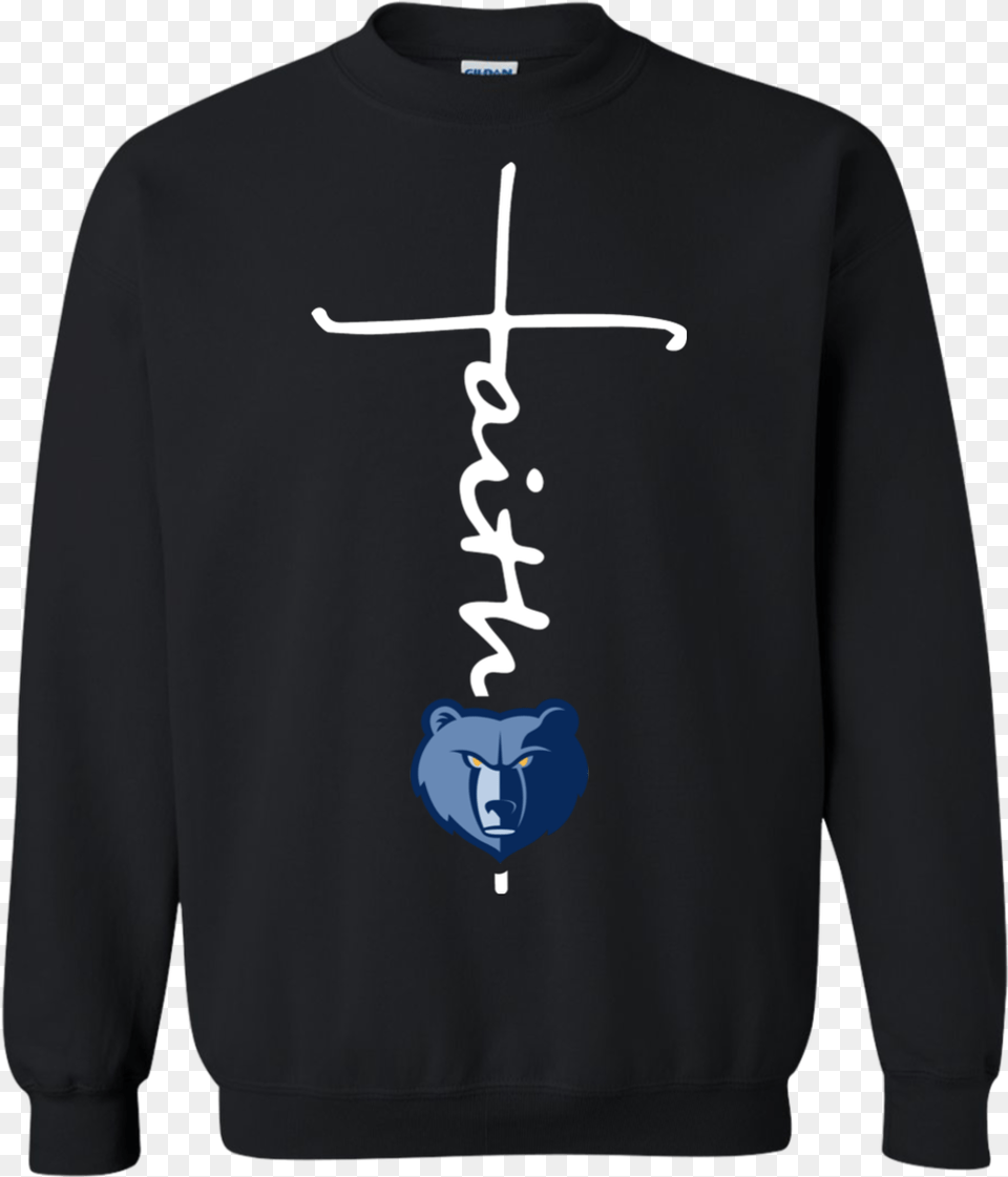 Memphis Grizzlies Basketball Faith Cross Christian Bacon Ugly Christmas Sweater, Clothing, Knitwear, Sweatshirt, Hoodie Png