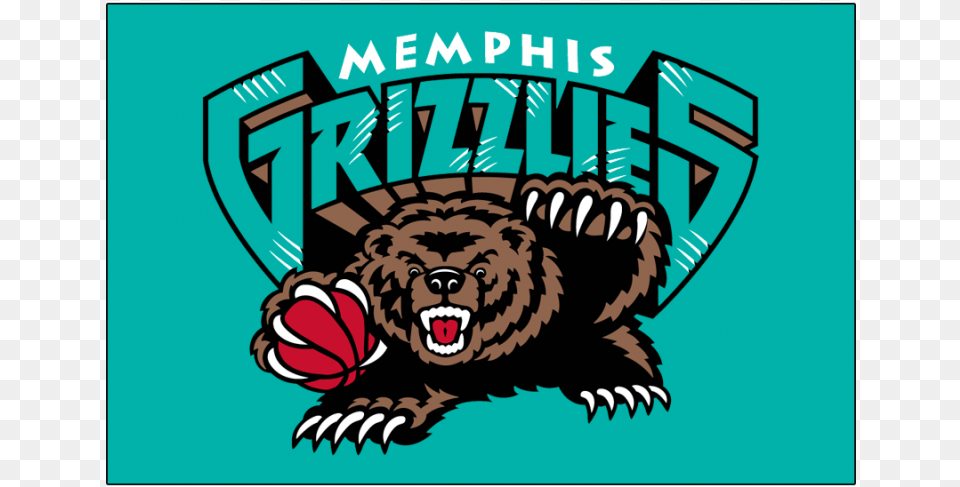 Memphis Grizzlies Logos Iron On Stickers And Peel Off Vancouver Grizzlies, Animal, Mammal, Wildlife Free Transparent Png