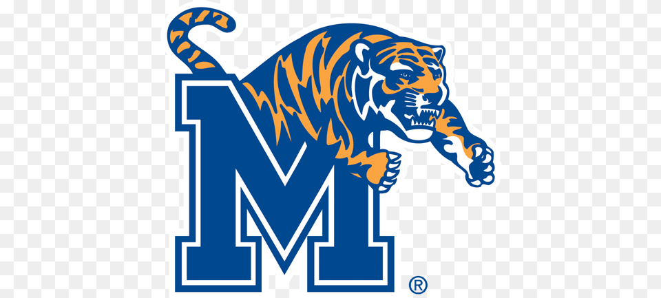 Memphis Logos Memphis Tigers Logo, Blackboard, Animal, Mammal Png Image