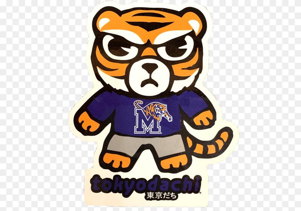 Memphis Tigers Tokyodachi Sticker Tokyodachi Cougar Byu, Advertisement, Poster, Baby, Person Free Png