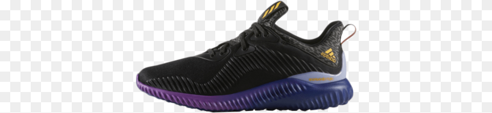 Men Adidas Alpha Bounce Purple Blue Running Shoe, Clothing, Footwear, Sneaker, Smoke Pipe Png Image