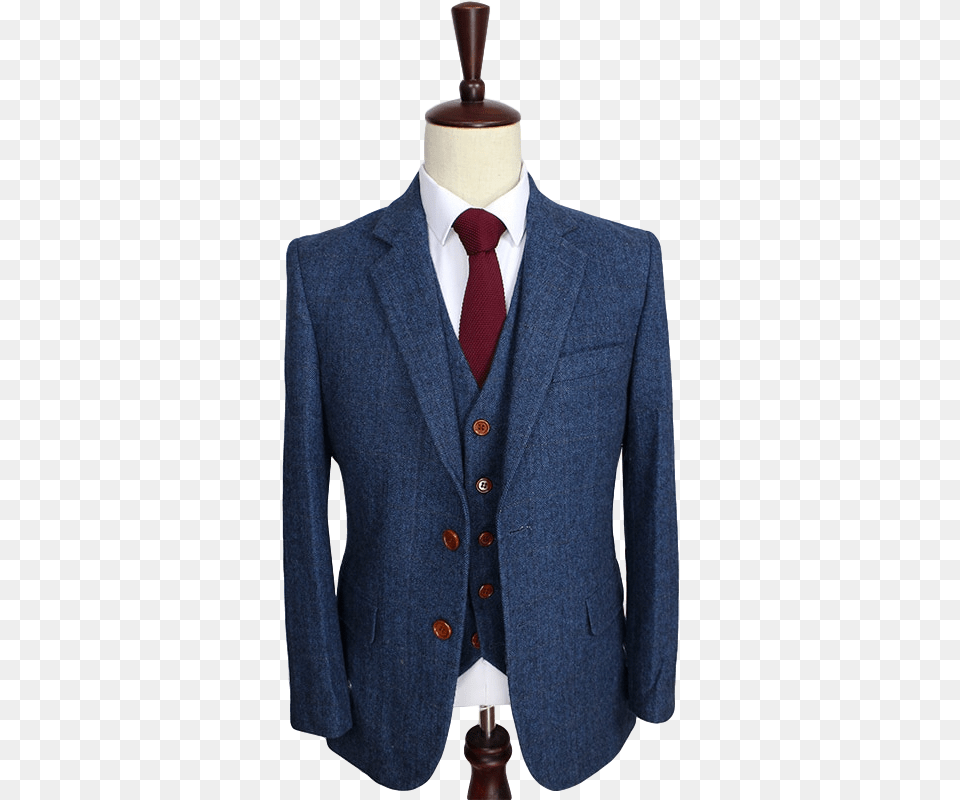 Men Blue Woolen Suit, Blazer, Clothing, Coat, Formal Wear Png Image