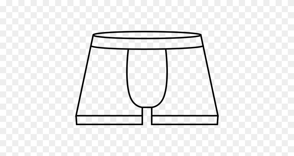 Men Boxer Briefs Stroke Icon, Gray Free Transparent Png