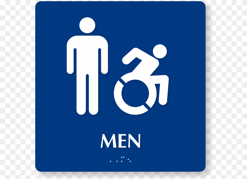 Men Braille Sign Male Updated Accessible Pictograms Accessible Bathroom Sign, Symbol, Road Sign Png Image