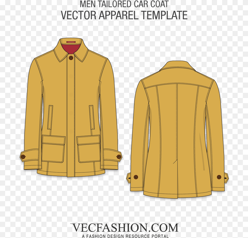 Men Car Coat Vector Template Bomber Jacket Template Maroon, Clothing, Shirt, Blazer, Blouse Png