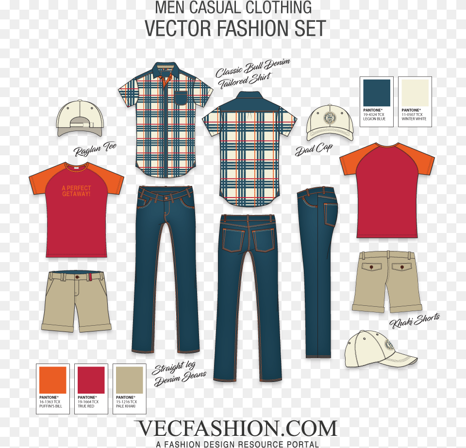 Men Casual Clothing Fashion Set Casual Shirts Clipart Mens Stylish Clothes, Pants, Shirt, T-shirt Free Png