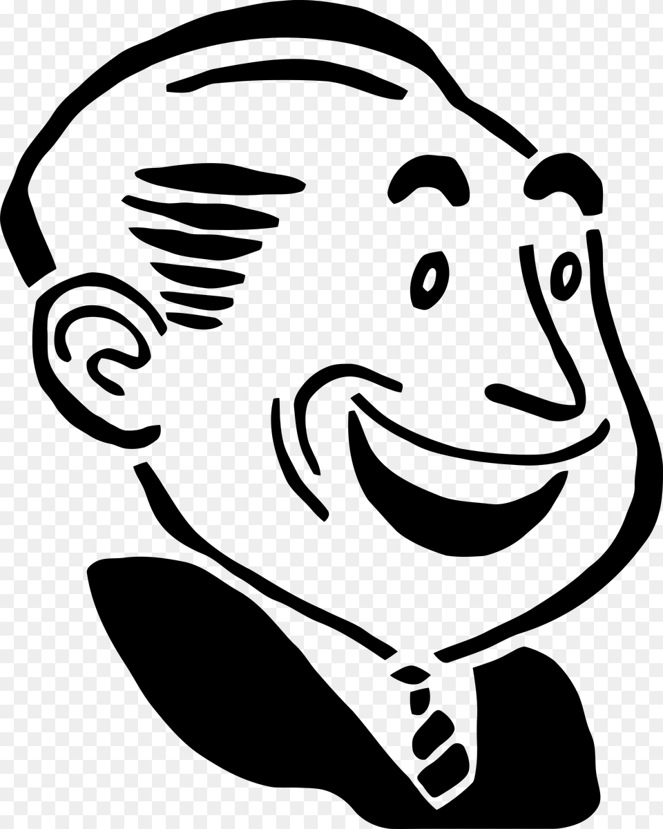 Men Clipart Angry Smiling Man Clipart, Gray Free Png Download