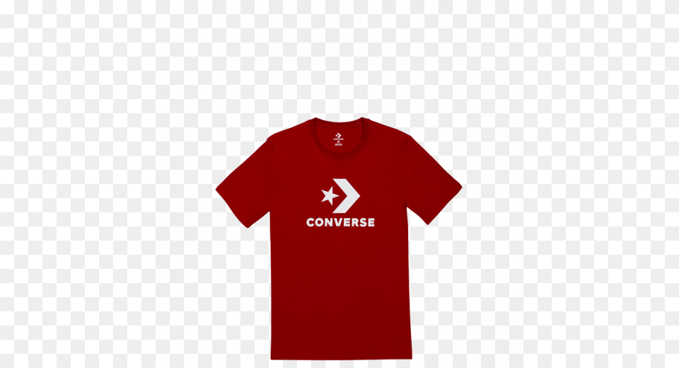 Men Converse Star Chevron Short Sleeve T Shirt Enamel Red, Clothing, T-shirt Free Transparent Png