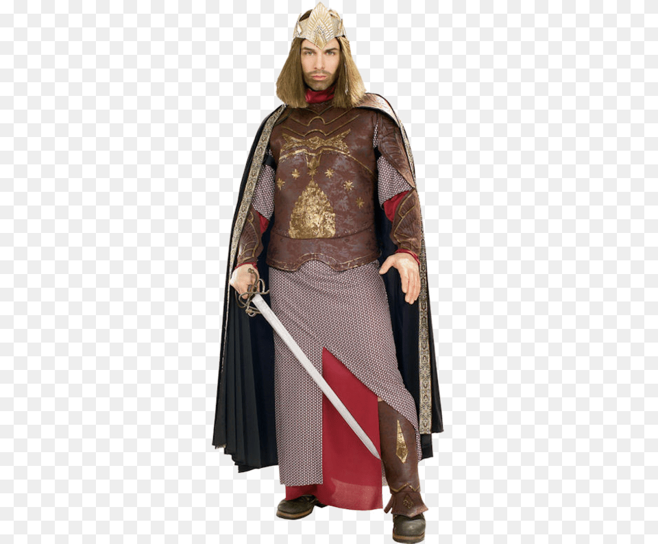 Men Deluxe Aragorn Costume Adult Lord Of The Rings Lord Of The Rings King Costume, Clothing, Female, Person, Woman Png