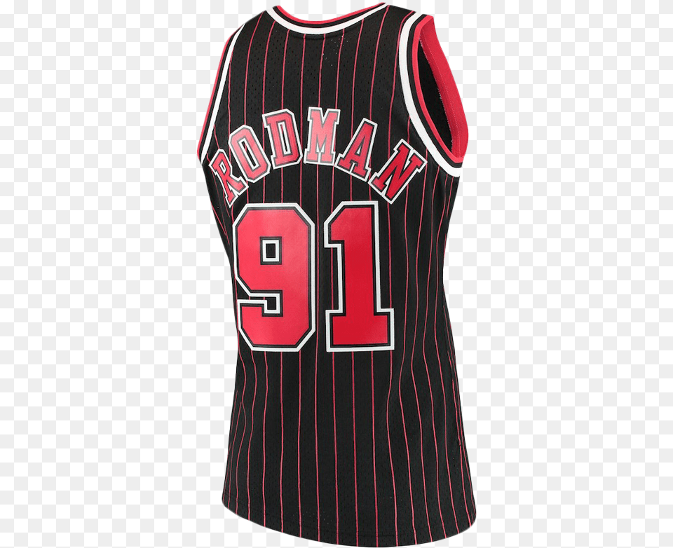 Men Dennis Rodman Bulls Dennis Rodman, Clothing, Shirt, Jersey Free Transparent Png