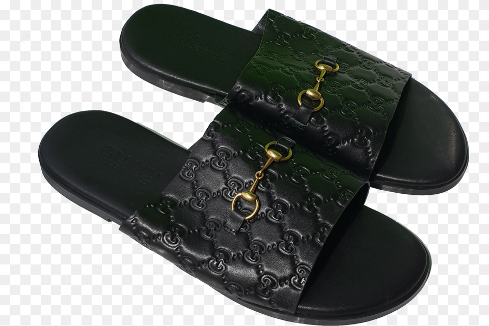 Men Gucci Leather Slippers Slipper, Clothing, Footwear, Sandal, Accessories Free Png