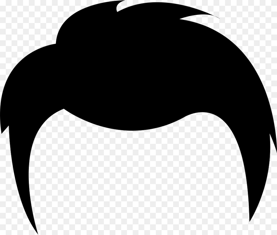Men Hair Icon Men Cartoon Hairstyles With Beards And Mustache, Stencil, Logo, Blade, Dagger Free Png Download
