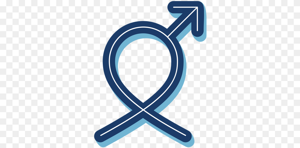 Men Health Male Symbol Ribbon Blue Language, Emblem Png Image