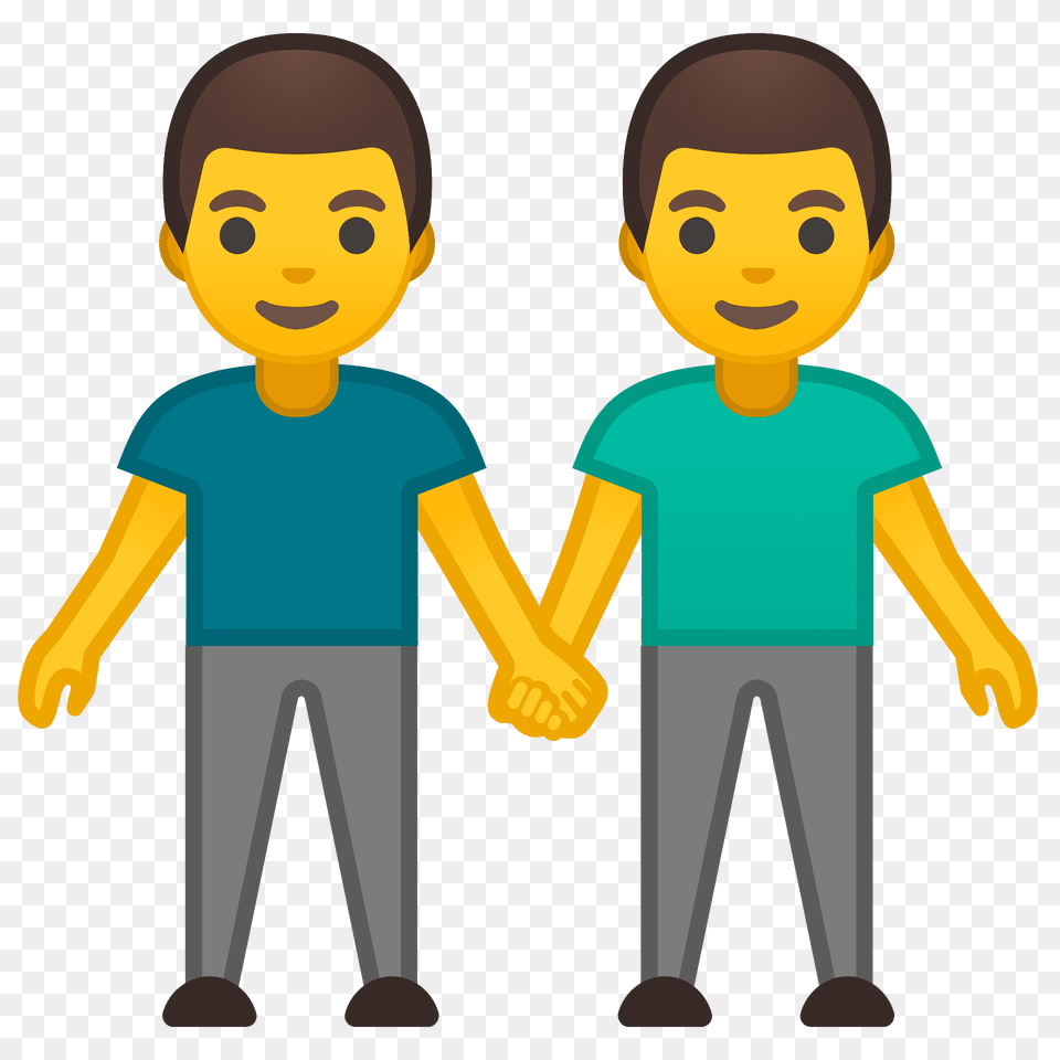 Men Holding Hands Emoji Clipart, Person, Baby, Face, Head Png
