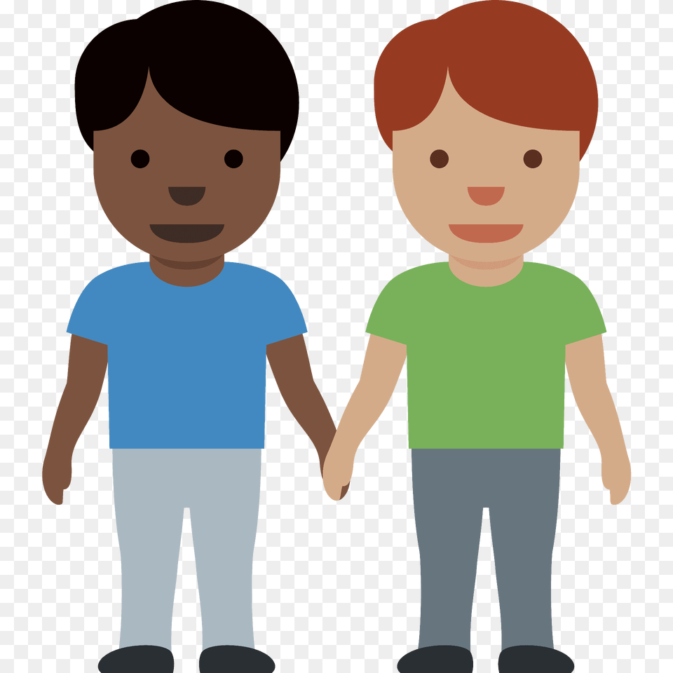 Men Holding Hands Emoji Clipart, T-shirt, Pants, Clothing, Person Png