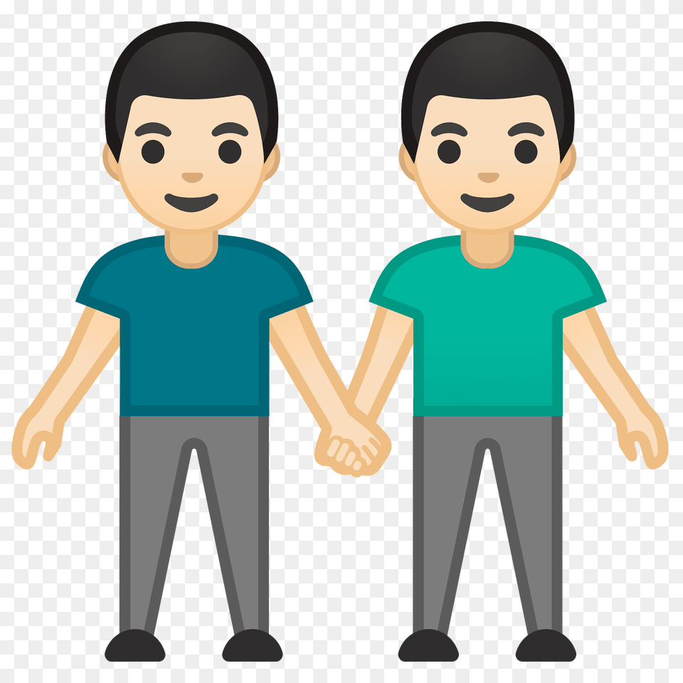 Men Holding Hands Emoji Clipart, T-shirt, Clothing, Person, Baby Free Png Download