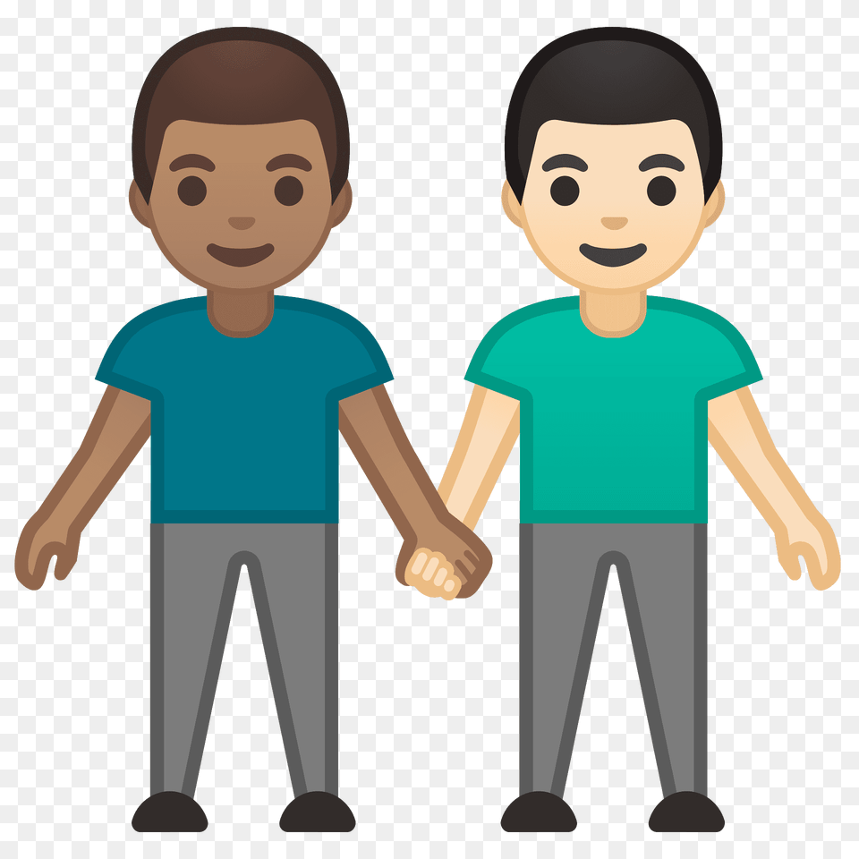Men Holding Hands Emoji Clipart, T-shirt, Clothing, Person, People Png