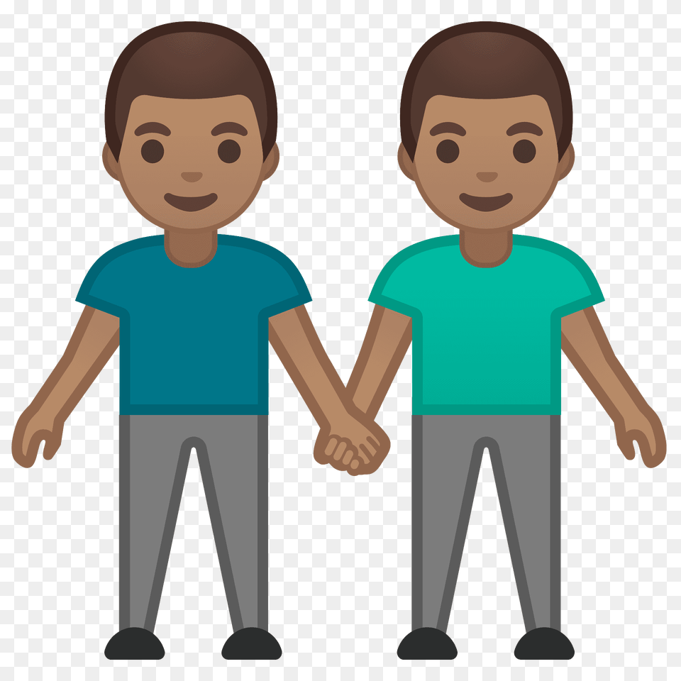 Men Holding Hands Emoji Clipart, Clothing, T-shirt, Person, Face Free Png Download