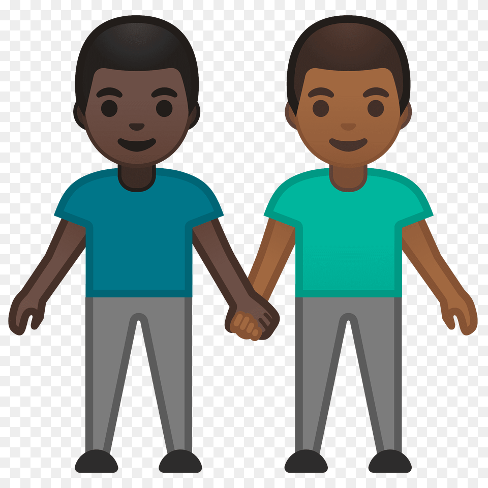 Men Holding Hands Emoji Clipart, Clothing, T-shirt, Person, Face Free Png Download