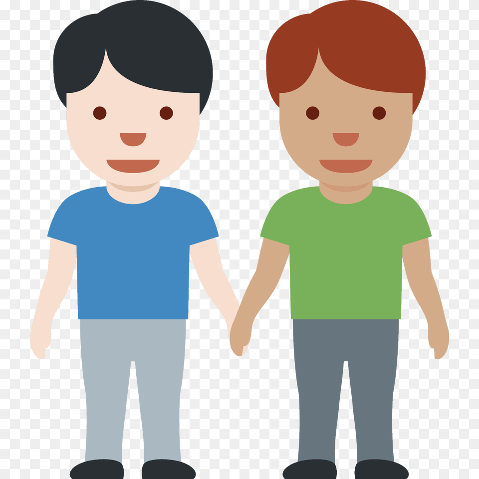 Men Holding Hands Emoji Clipart, Clothing, Pants, T-shirt, Baby Free Png