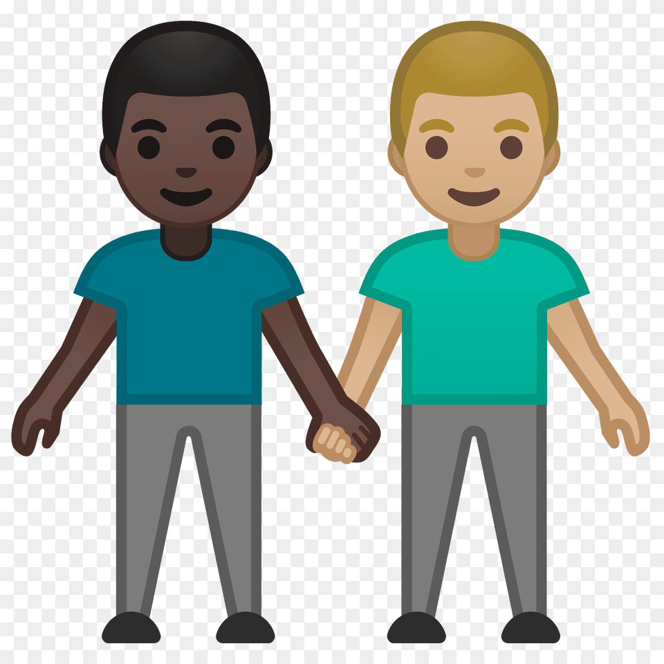 Men Holding Hands Emoji Clipart, Clothing, T-shirt, Person, People Free Png Download
