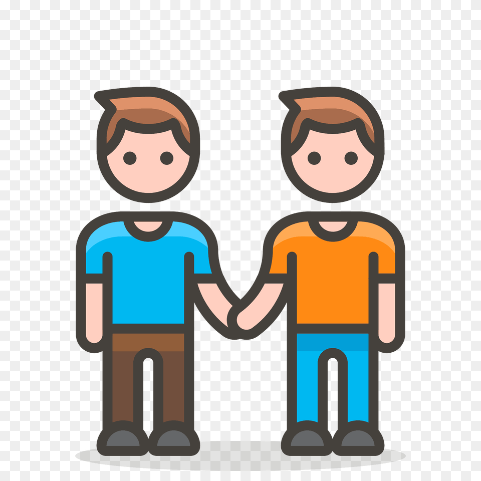 Men Holding Hands Emoji Clipart, People, Person, Body Part, Hand Png