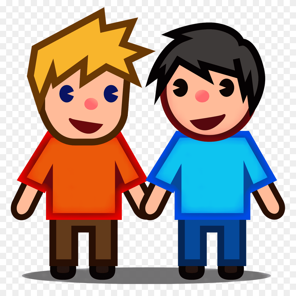 Men Holding Hands Emoji Clipart, Face, Head, Person, Baby Free Png Download